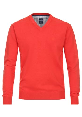 Redmond Casual Pullover V-Ausschnitt orangerot Größe XL von Redmond