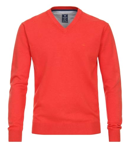 Redmond Casual Pullover V-Ausschnitt orangerot Größe XXL von Redmond