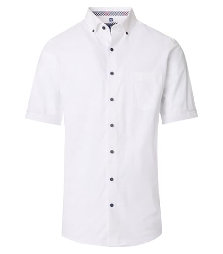 Redmond - Comfort Fit - Herren Freizeithemd Kurzarm (251055999), Größe:L, Farbe:Weiß(0) von Redmond