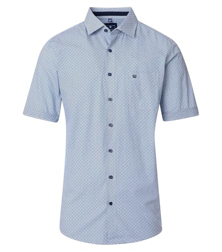 Redmond - Comfort Fit - Herren Freizeithemd Kurzarm (251065999), Größe:4XL, Farbe:Blau(10) von Redmond