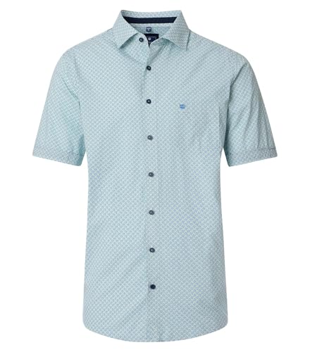 Redmond - Comfort Fit - Herren Freizeithemd Kurzarm (251065999), Größe:XL, Farbe:Grün(60) von Redmond