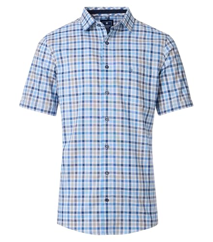 Redmond - Comfort Fit - Herren Freizeithemd Kurzarm (251070999), Größe:5XL, Farbe:Blau(10) von Redmond