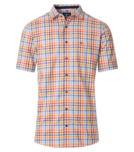 Redmond - Comfort Fit - Herren Freizeithemd Kurzarm (251070999), Größe:L, Farbe:Orange(40) von Redmond