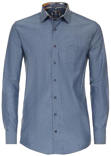 Redmond - Comfort Fit - Herren Hemd Langarm (232065111), Größe:XL, Farbe:Blau(10) von Redmond