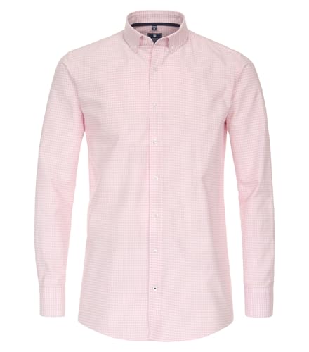 Redmond Freizeithemd kariert Comfort Fit 55 rot - rosa L von Redmond