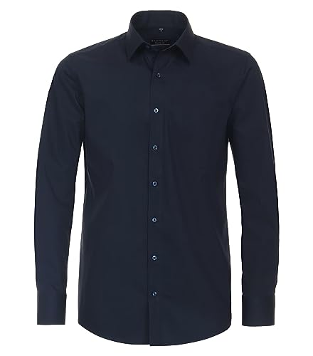 Redmond - Comfort Fit - Herren Langarm Hemd, Bügelfrei (140100), Größe:L, Farbe:Blau(19) von Redmond