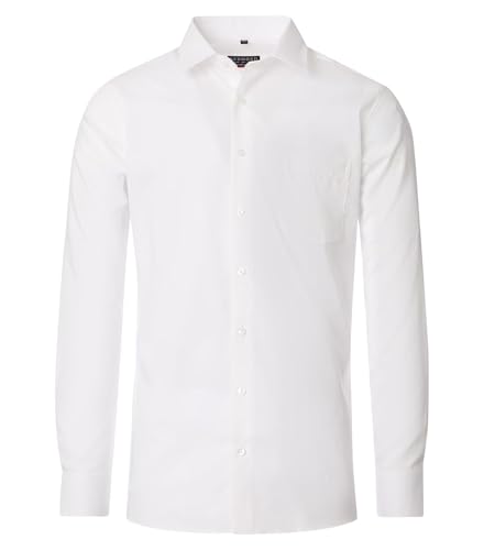 Redmond - Comfort Fit - Herren Langarm Hemd, Bügelfrei (140100), Größe:L, Farbe:Creme(02) von Redmond