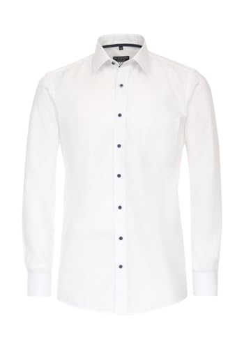 Redmond - Comfort Fit - Herren Langarm Hemd (231710105), Größe:3XL, Farbe:Weiß(0) von Redmond