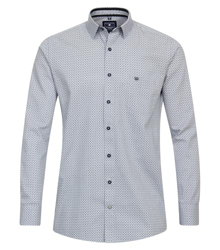 Redmond Freizeithemd Druck Comfort Fit Blau XXL von Redmond