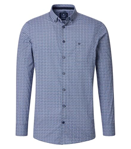 Redmond Freizeithemd Druck Comfort Fit Dunkelblau 6XL von Redmond