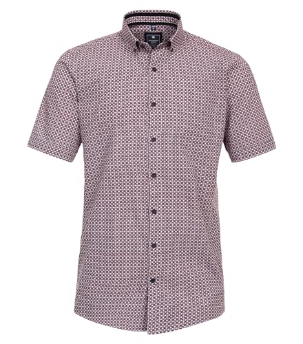 Redmond Freizeithemd Kurzarm Druck Comfort Fit 50 rot M von Redmond