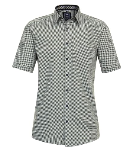 Redmond Freizeithemd Kurzarm Druck Comfort Fit 60 grün M von Redmond