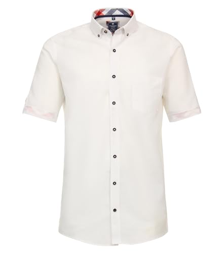 Redmond Freizeithemd Kurzarm Uni Comfort Fit 0 Weiss 6XL von Redmond