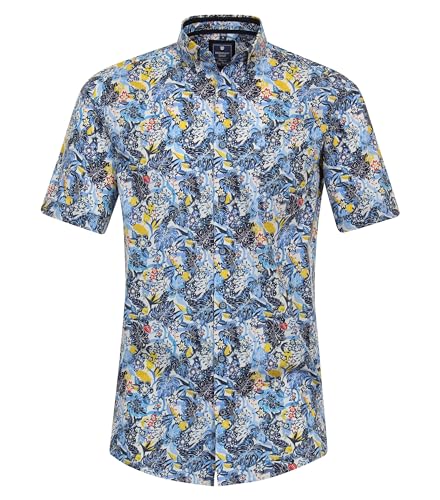 Redmond Freizeithemd Kurzarm kariert Comfort Fit 10 blau L von Redmond