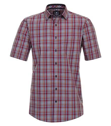 Redmond Freizeithemd Kurzarm kariert Comfort Fit 50 rot M von Redmond
