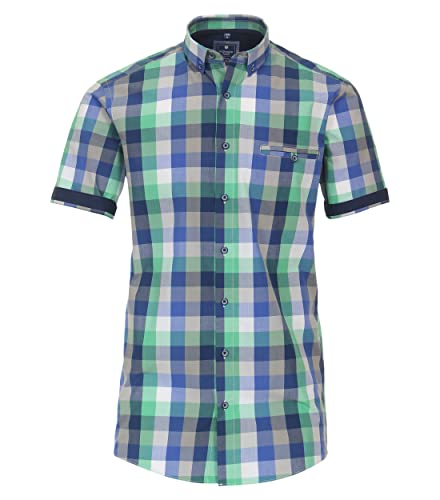 Redmond Freizeithemd Kurzarm kariert Comfort Fit 60 grün 4XL von Redmond