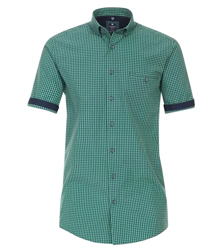 Redmond Freizeithemd Kurzarm kariert Comfort Fit 60 grün 5XL von Redmond