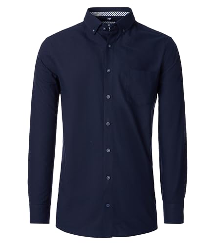 Redmond Freizeithemd Uni Comfort Fit Dunkelblau XL von Redmond