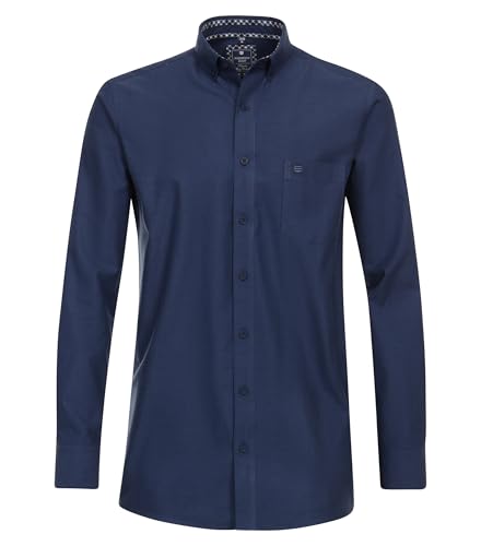 Redmond Freizeithemd Uni nah Comfort Fit Dunkelblau M von Redmond