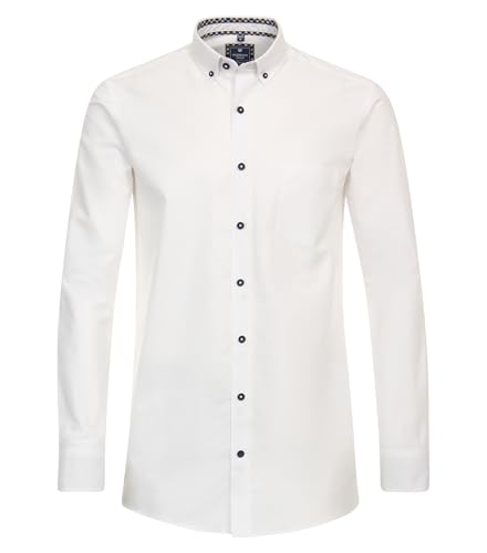 Redmond Freizeithemd Uni nah Comfort Fit Weiß XL von Redmond