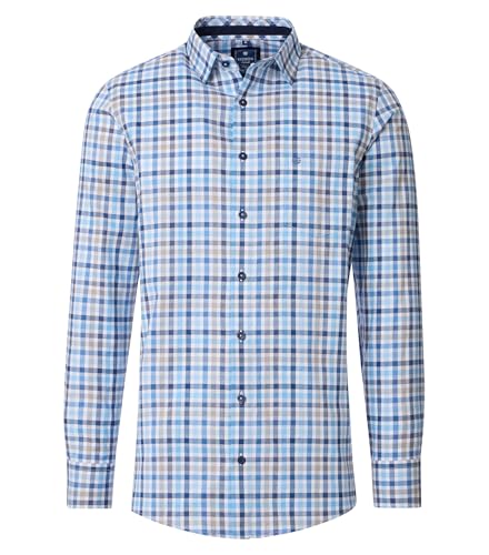 Redmond Freizeithemd kariert Comfort Fit Blau 4XL von Redmond