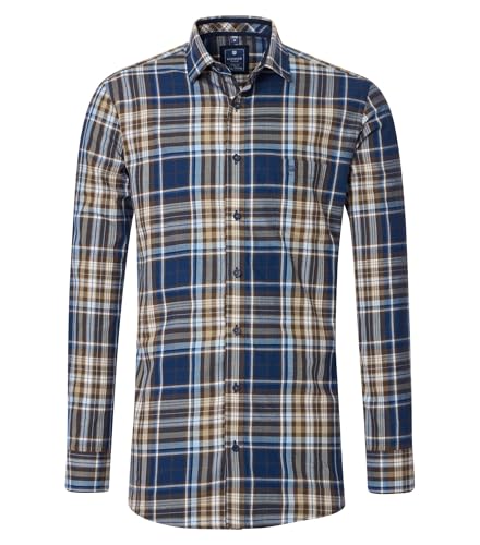 Redmond Freizeithemd kariert Comfort Fit Blau L von Redmond