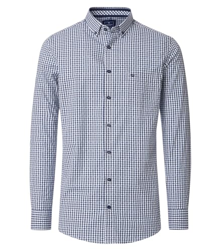 Redmond Freizeithemd kariert Comfort Fit Blau M von Redmond