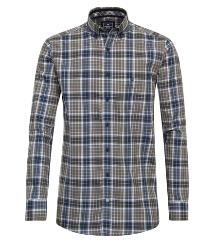Redmond Freizeithemd kariert Comfort Fit Grün 4XL von Redmond