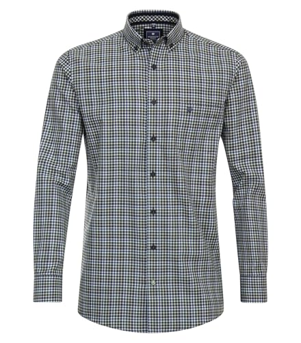 Redmond Freizeithemd kariert Comfort Fit Grün L von Redmond