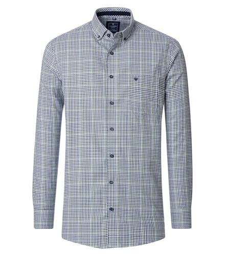 Redmond Freizeithemd kariert Comfort Fit Grün L von Redmond