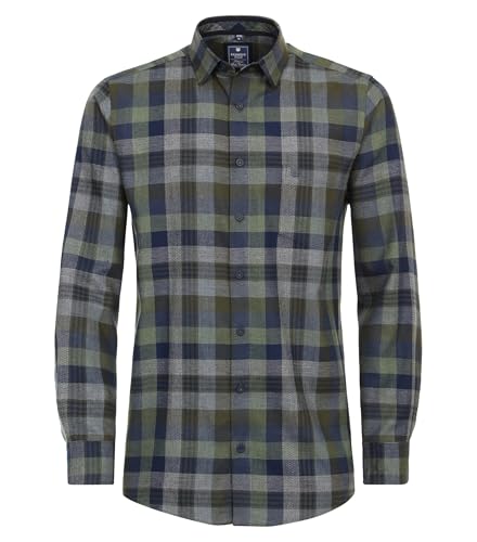 Redmond Freizeithemd kariert Comfort Fit Grün XL von Redmond