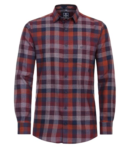 Redmond Freizeithemd kariert Comfort Fit Rot XXL von Redmond