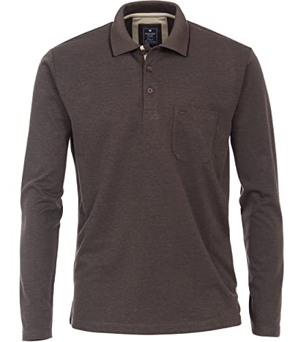 Redmond Polo-Shirt Langarm Uni nah 79 grau 3XL von Redmond