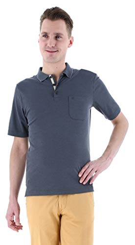 Redmond Herren Poloshirt unifarben Hoher Hochwertiger Baumwollmix von Redmond