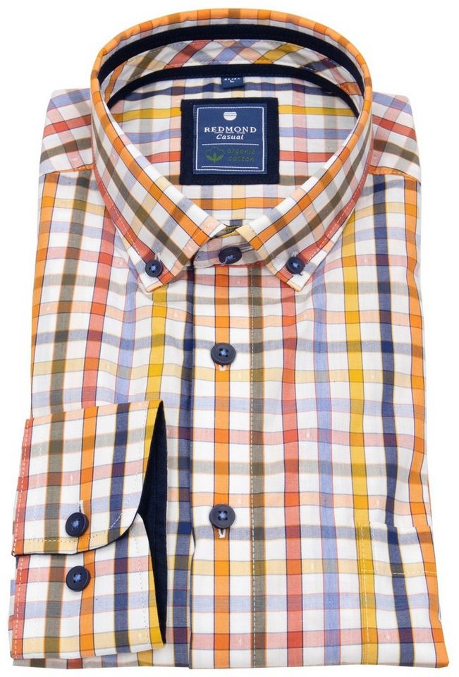 Redmond Karohemd Button-Down-Kragen von Redmond