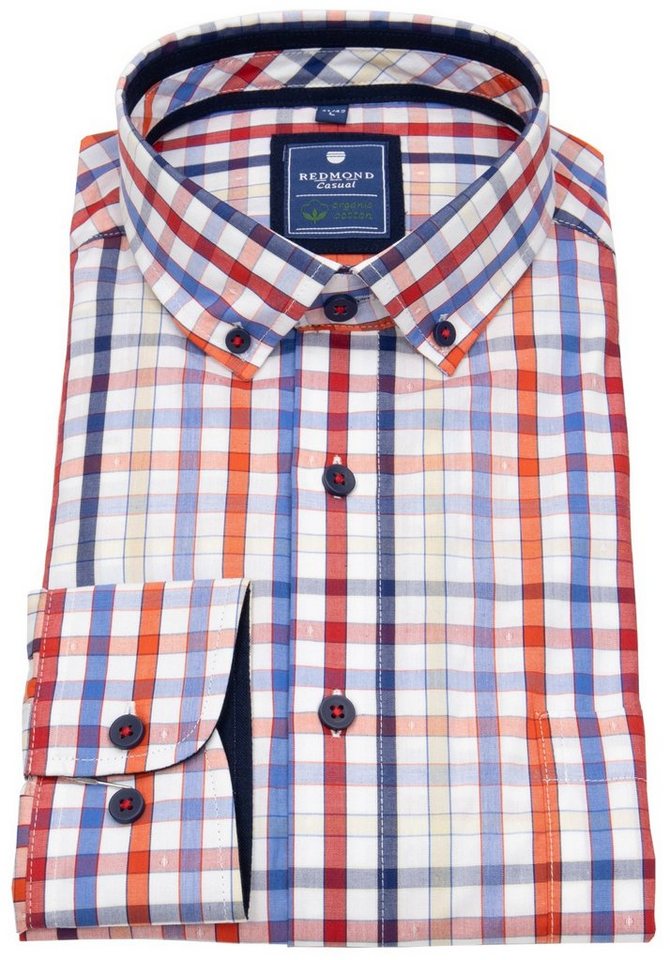 Redmond Karohemd Button-Down-Kragen Redmond Karohemd Button-Down-Kragen von Redmond