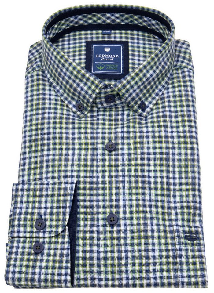 Redmond Karohemd Button-Down-Kragen von Redmond