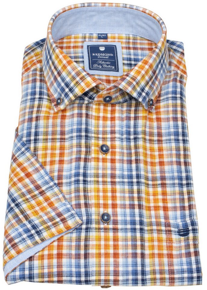Redmond Kurzarmhemd Button-Down-Kragen von Redmond