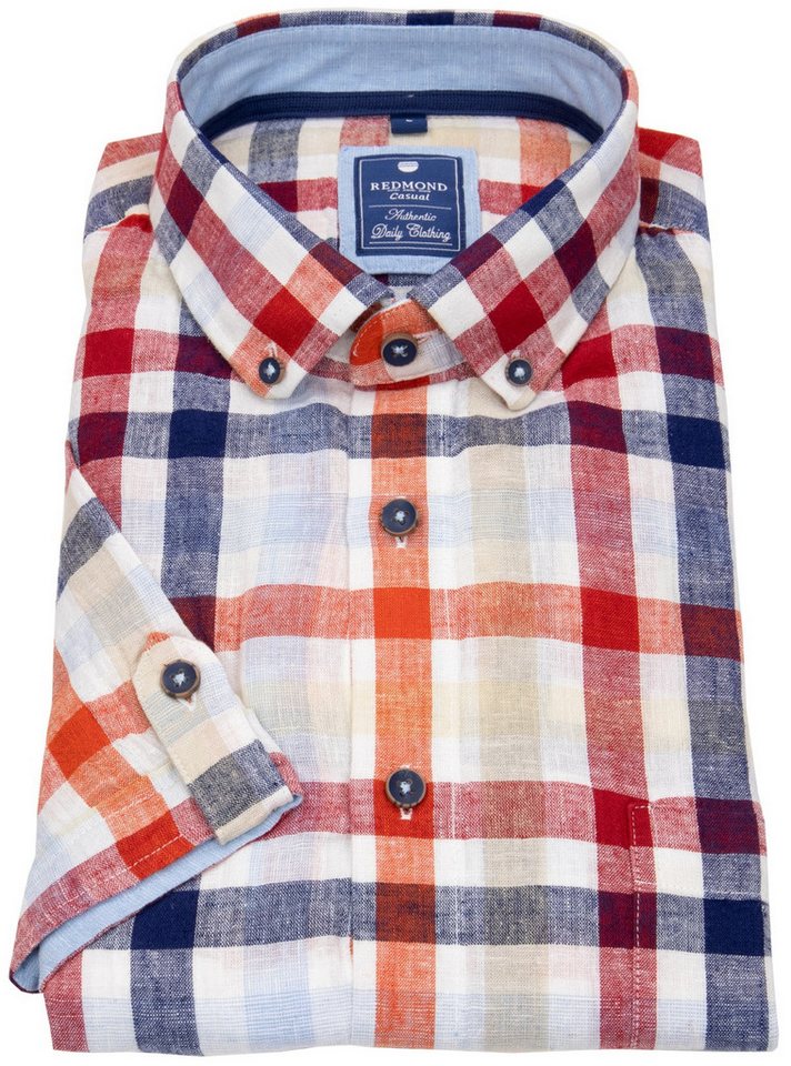 Redmond Kurzarmhemd Button-Down-Kragen von Redmond