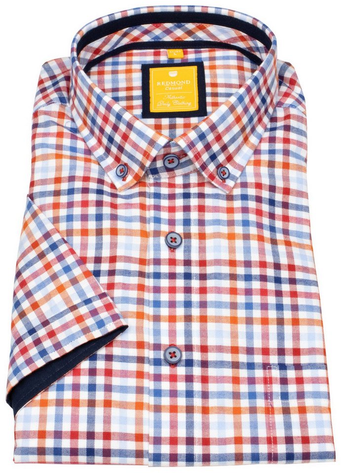 Redmond Kurzarmhemd leicht tailliert Button-Down-Kragen von Redmond