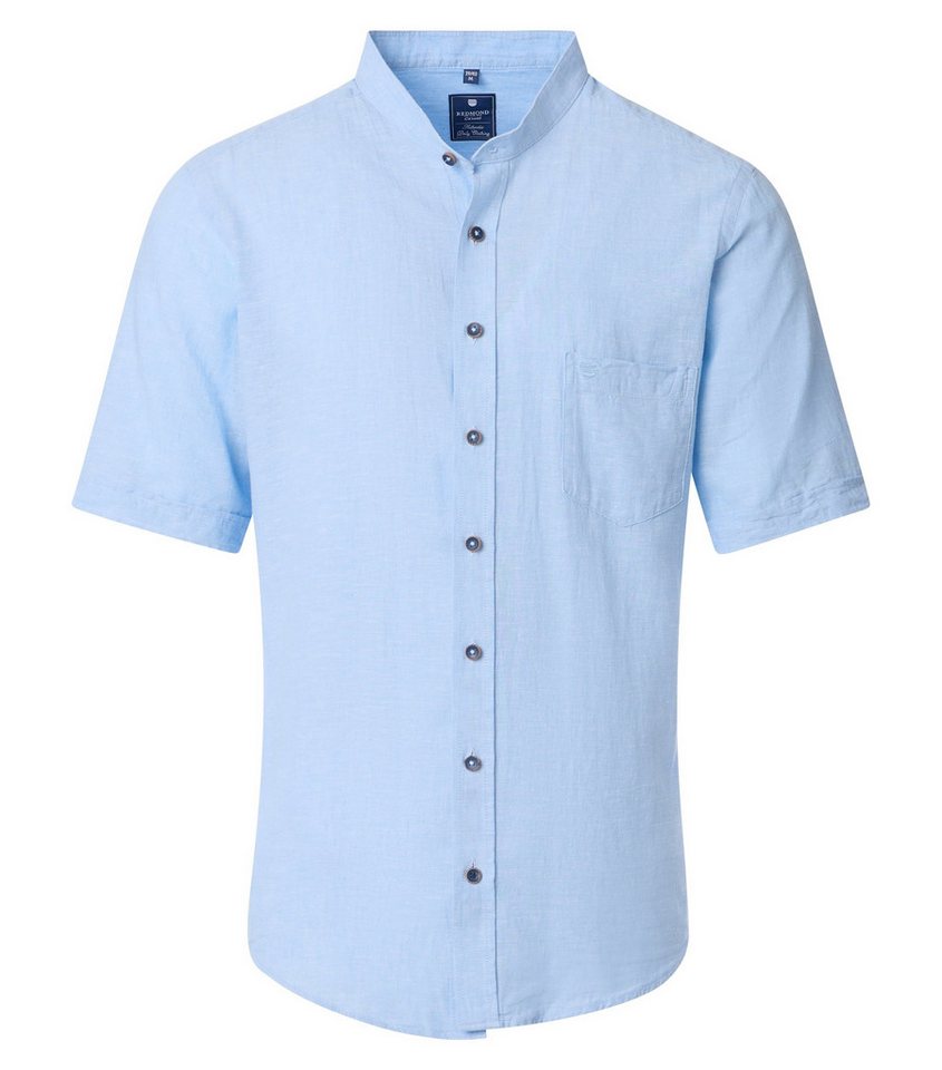 Redmond Kurzarmhemd uni basic von Redmond
