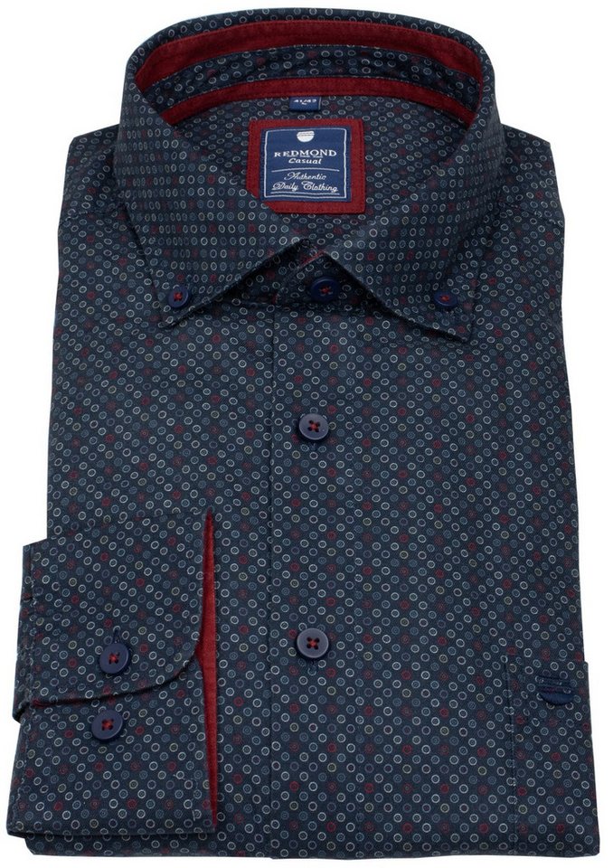 Redmond Langarmhemd Button-Down-Kragen Redmond Langarmhemd Button-Down-Kragen von Redmond