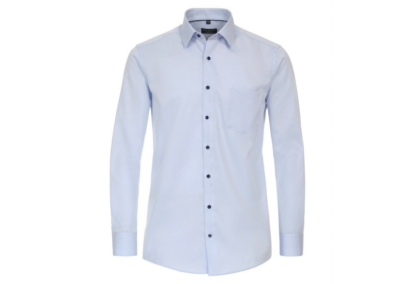 Redmond Langarmhemd Redmond Langarmhemd Übergröße hellblau bügelfrei von Redmond