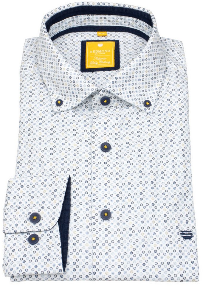 Redmond Langarmhemd leicht tailliert Button-Down-Kragen von Redmond