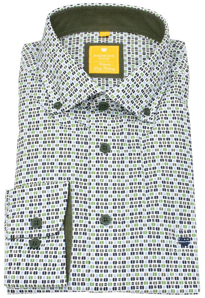 Redmond Langarmhemd leicht tailliert Button-Down-Kragen von Redmond