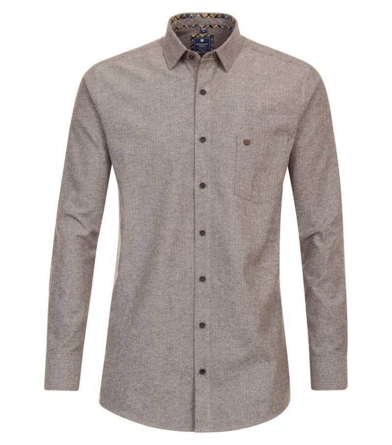 Redmond Langarmhemd uni Comfort Fit von Redmond