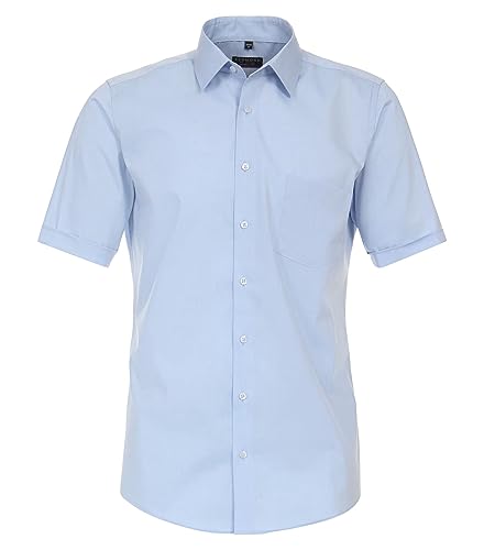 Redmond - Modern Fit - Herren Kurzarm Hemd (140910), Größe:M, Farbe:Blau(10) von Redmond