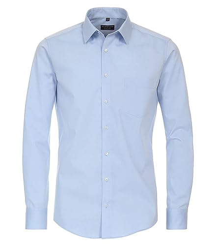 Redmond - Modern Fit - Herren Langarm Hemd (140110), Größe:M, Farbe:Blau(10) von Redmond