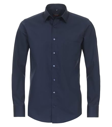 Redmond - Modern Fit - Herren Langarm Hemd (140110), Größe:XXL, Farbe:Blau(19) von Redmond