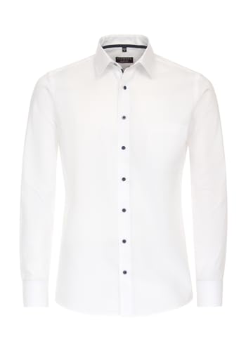 Redmond - Modern Fit - Herren Langarm Hemd (231710115), Größe:XL, Farbe:Weiß(0) von Redmond